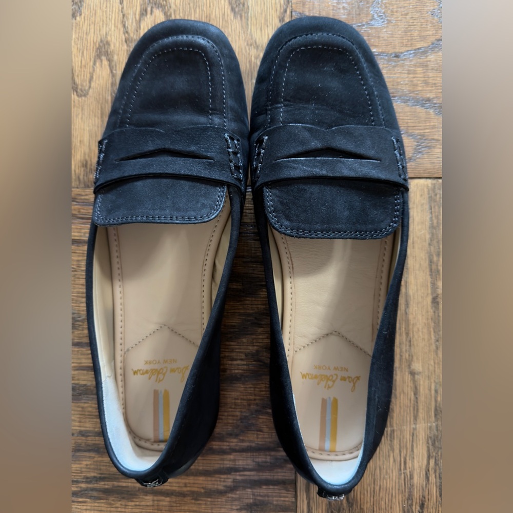 Sam Edelman Black Suede Loafers
